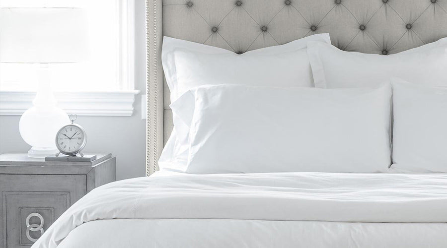 Luxury Egyptian Cotton Sheet Set, Quilt Cover & Pillowcases – folded view