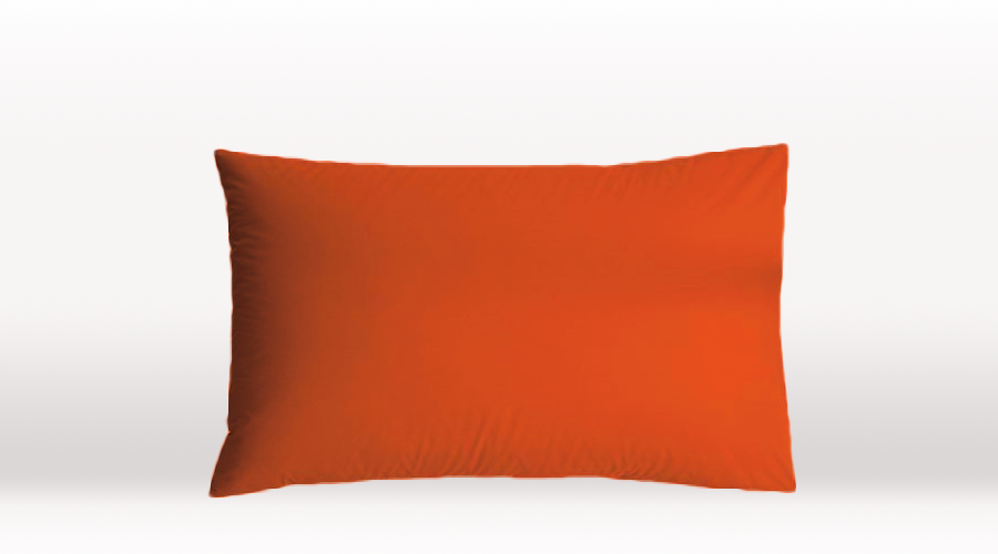 Orange 300TC Egyptian Cotton Pillowcases Linen Republic