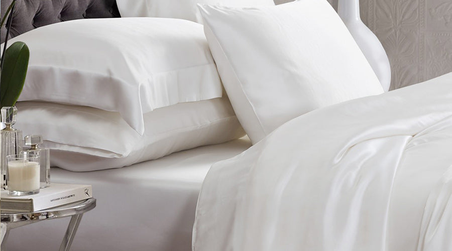 Satin Quilt Cover & Pillowcases - Egyptian Cotton Set – folded view