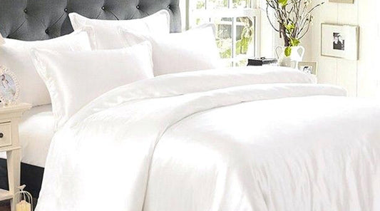 Satin Sheet Set, Quilt Cover & Pillowcases – folded view