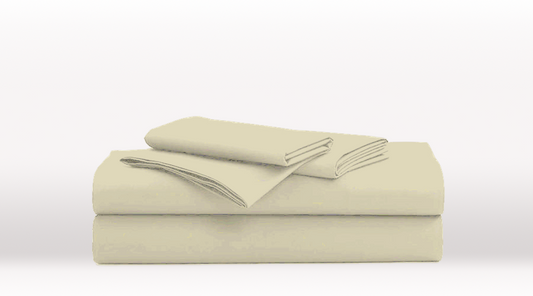 Cream Double Size Classic Sheet Set – folded view