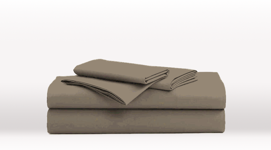Grey Double Size Classic Sheet Set – folded view