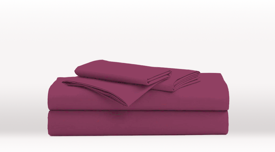 Purple King Single Size Classic Sheet Set – folded view