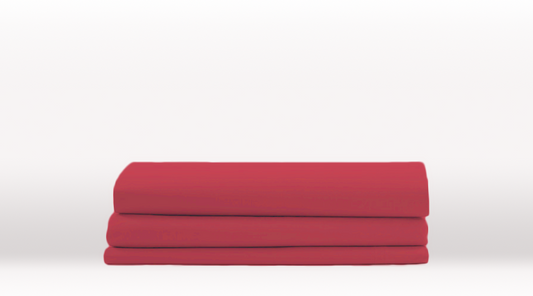 Burgundy Double Size Classic Fitted Sheet – folded view
