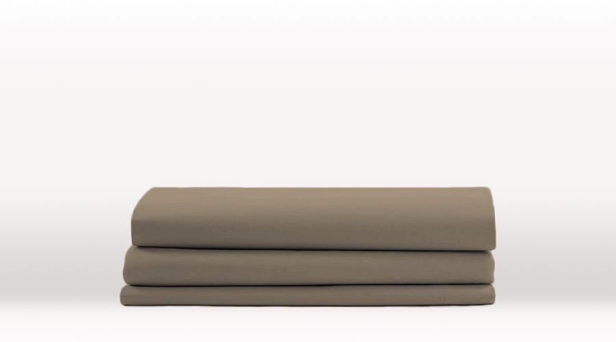 Grey Single Size Classic Fitted Sheet – folded view