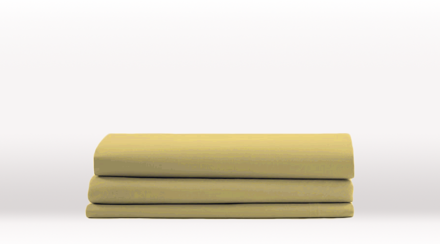 Taupe Double Size Classic Fitted Sheet – folded view