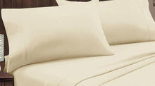 Luxury Egyptian Cotton Sheet Set | Ivory, Queen bed