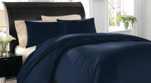 Luxury Egyptian Cotton Sheet Set | Navy Blue, King Single bed