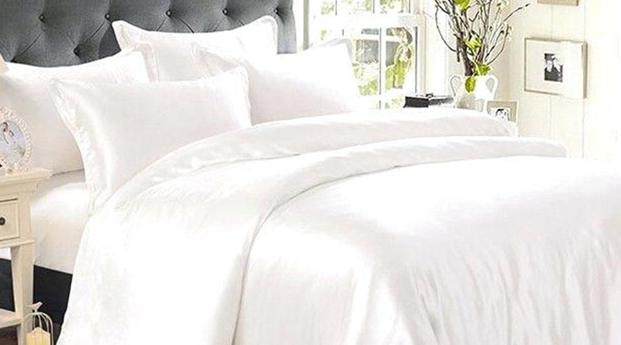 Satin Sheet Set, Quilt Cover & Pillowcases – folded view
