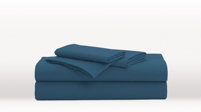 Blue Queen Size luxury Egyptian Cotton sheet set