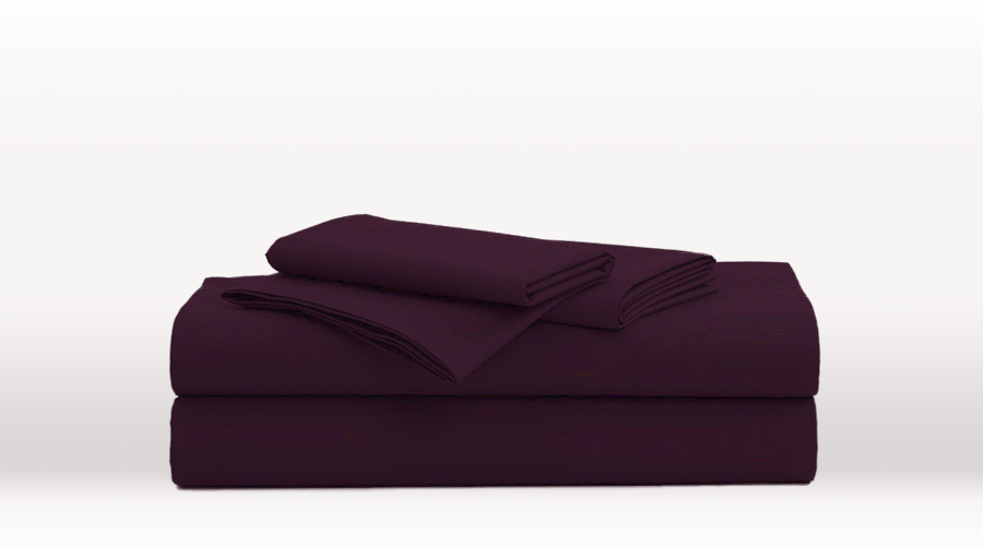 Dark Purple King Size luxury Egyptian Cotton sheet set