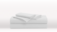 White Double Size luxury Egyptian Cotton sheet set - Egyptian Cotton Set – folded view