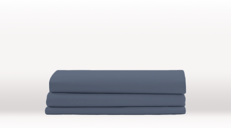 Blue Queen Size Classic Fitted egyptian cotton sheet