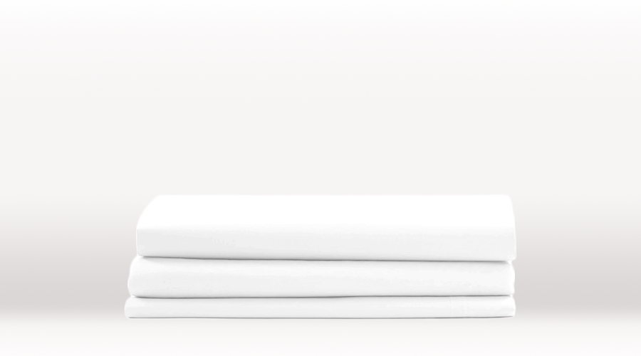 White Double Size Classic Fitted Sheet