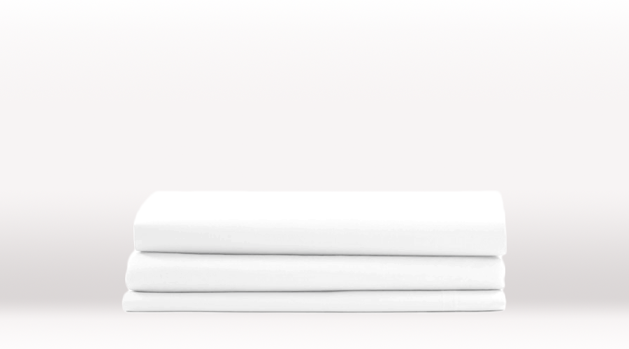 White Queen Size Classic Fitted egyptian cotton sheet